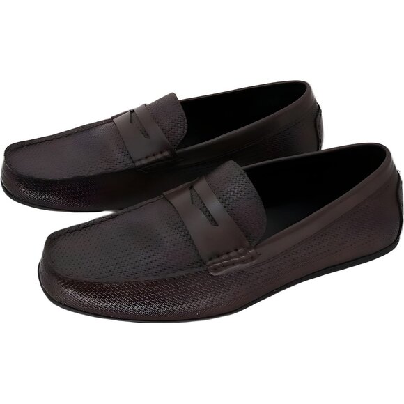 Alfani Men's Masonn Brown Slip-On Penny Loafers Driving Size 10 M US - Picture 2 of 6